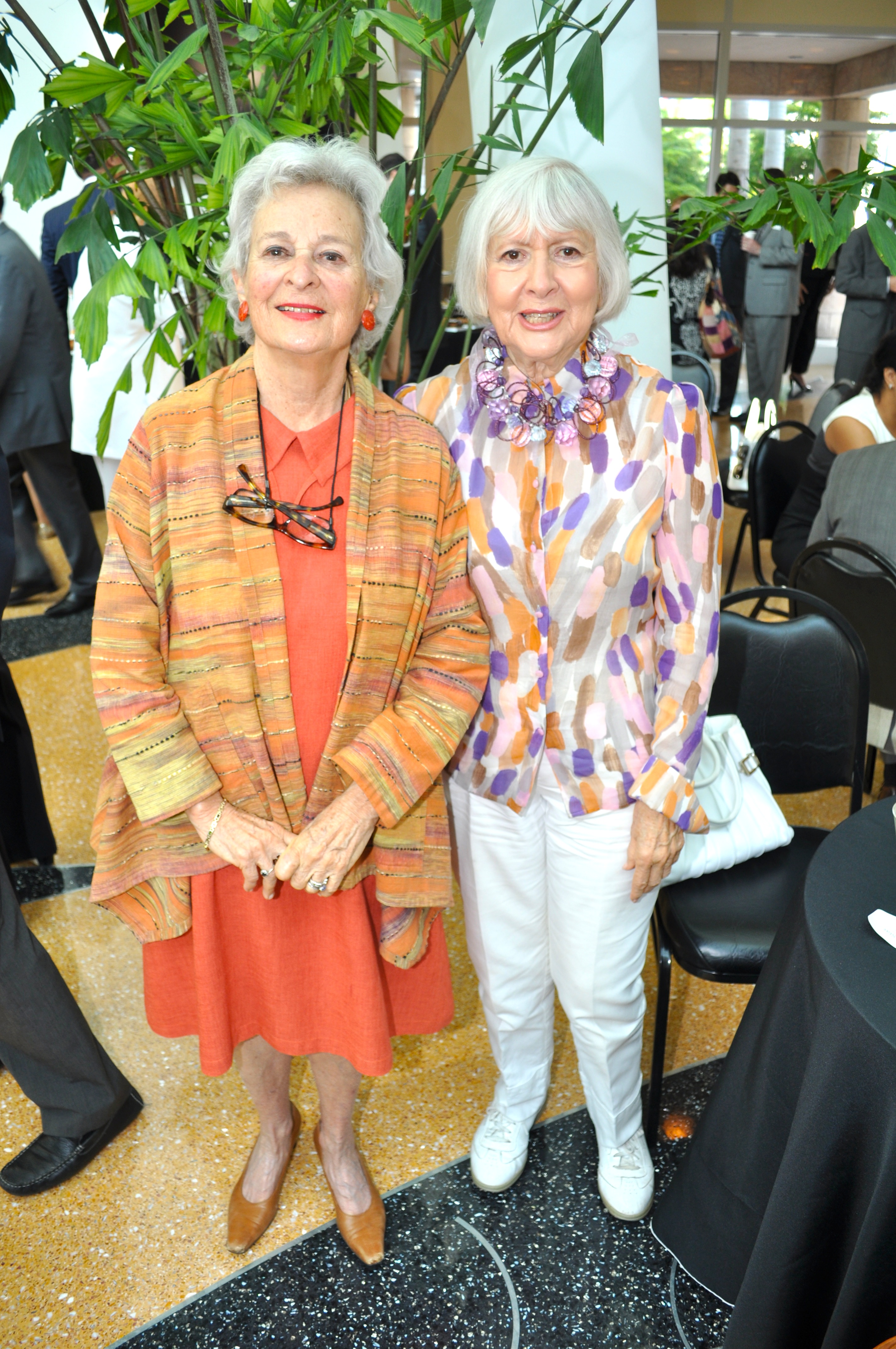 Ruth W. Greenfield and Diane Star Heller at the Arsht Center.